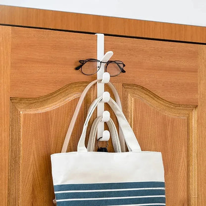 Bedroom Door Hanger Clothes Hanging Rack, Plastic Over The Door Hooks, Storage Organisation, Purse Holder For Bags