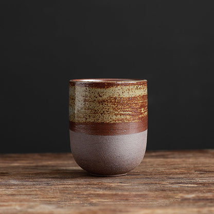 Japanese Stoneware Tea Mug, New Vintage Ceramics, Kung Fu Sake Coffee Cups Drinkware