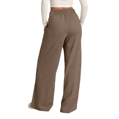 Womens Summer Tie Strap Wide Leg Jumpsuit Stretchy Casual Loose Pants