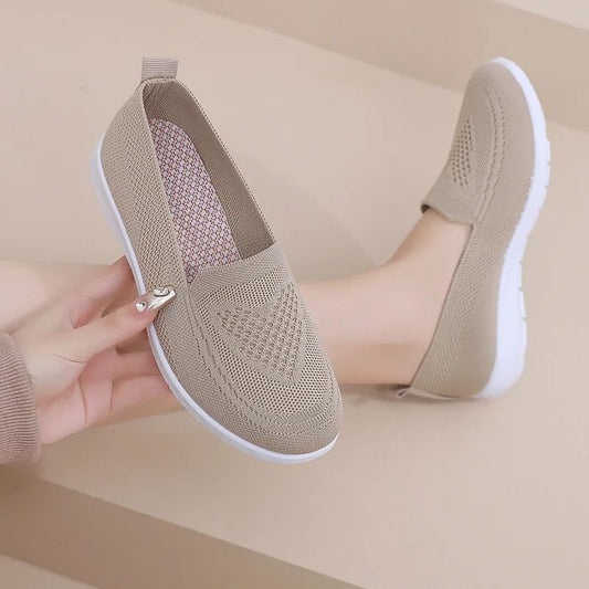 Womens Lightweight Breathable Summer Sneakers Casual Flat Shoes