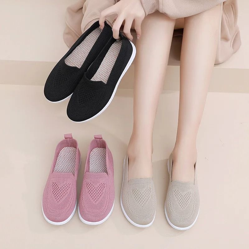 Womens Lightweight Breathable Summer Sneakers Casual Flat Shoes