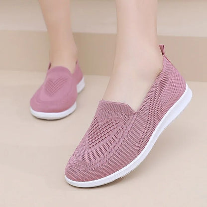 Womens Lightweight Breathable Summer Sneakers Casual Flat Shoes