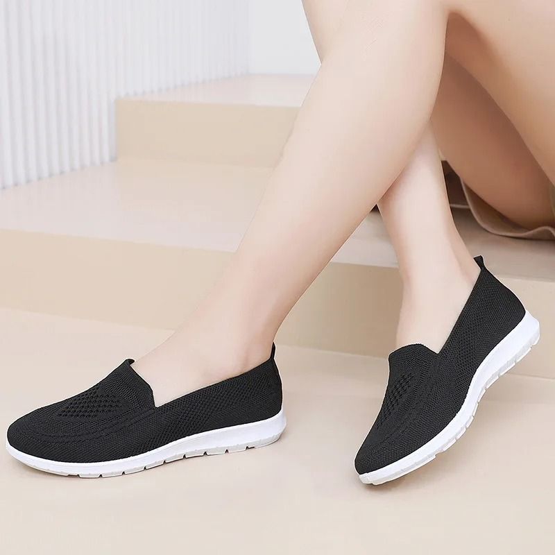 Womens Lightweight Breathable Summer Sneakers Casual Flat Shoes