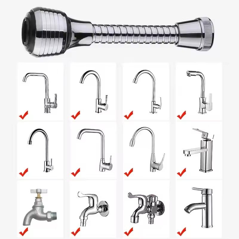 360 Rotating Faucet Extender with 2 Modes High Pressure Water Saving Tap Attachment for Kitchen and Bathroom
