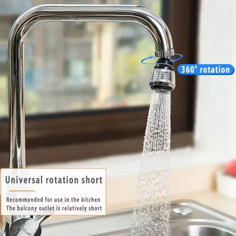 360 Rotating Faucet Extender with 2 Modes High Pressure Water Saving Tap Attachment for Kitchen and Bathroom