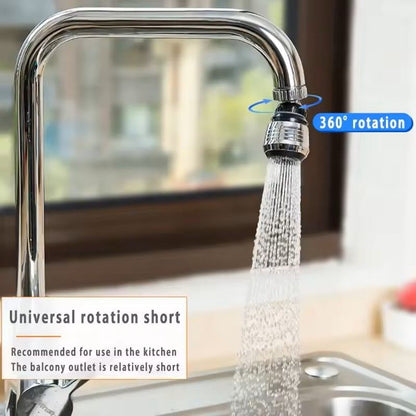 360 Rotating Faucet Extender with 2 Modes High Pressure Water Saving Tap Attachment for Kitchen and Bathroom