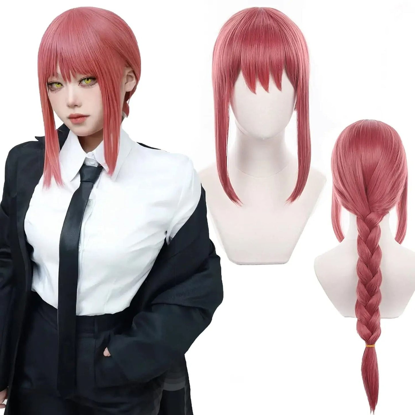 Angel Devil Orange Brown Cosplay Wig