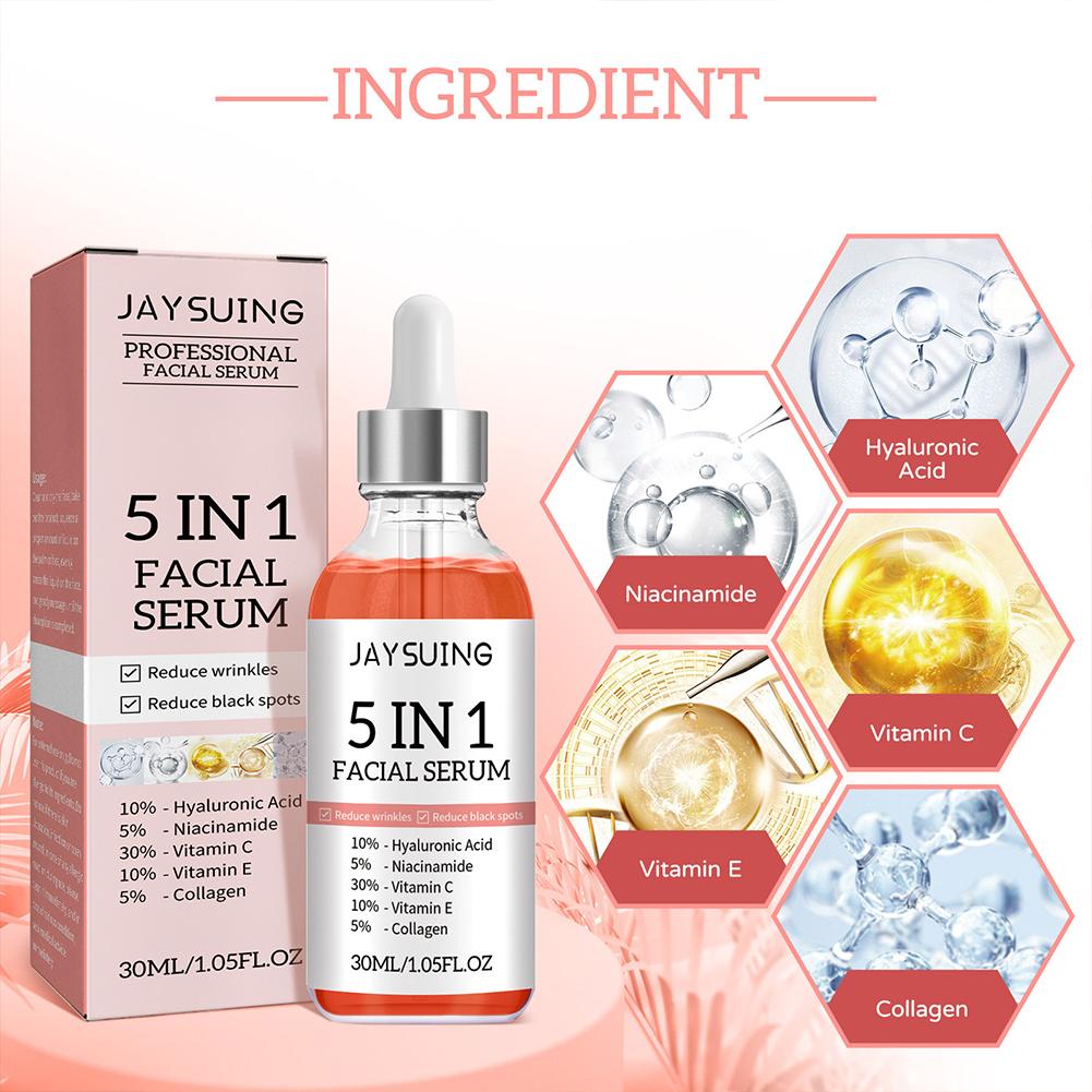 Moisturizing Vitamin C, Firming Face Serum, Hyaluronic Acid, Fade Fine Lines, Shrink Pores Skin Care