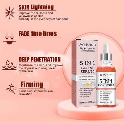 Moisturizing Vitamin C, Firming Face Serum, Hyaluronic Acid, Fade Fine Lines, Shrink Pores Skin Care