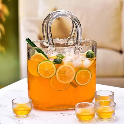 Handheld Glass Fruit Wine Cup Large Capacity Cocktail Cup Bar Drink Container