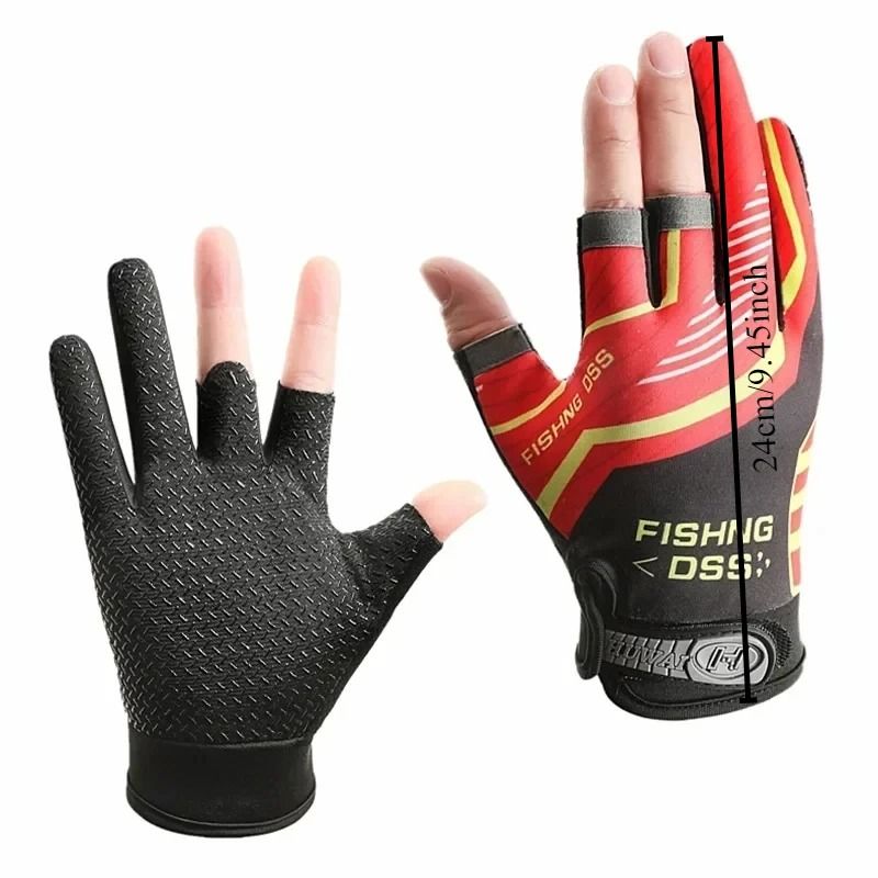 Breathable Anti Slip Fishing Gloves for Men Summer Fishing Outdoors