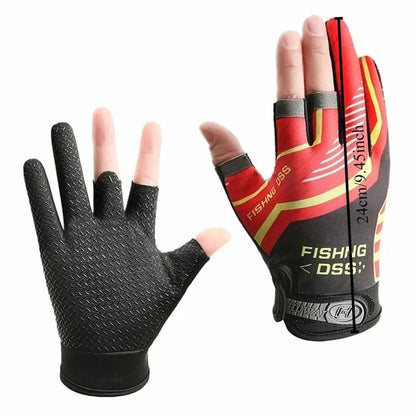 Breathable Anti Slip Fishing Gloves for Men Summer Fishing Outdoors