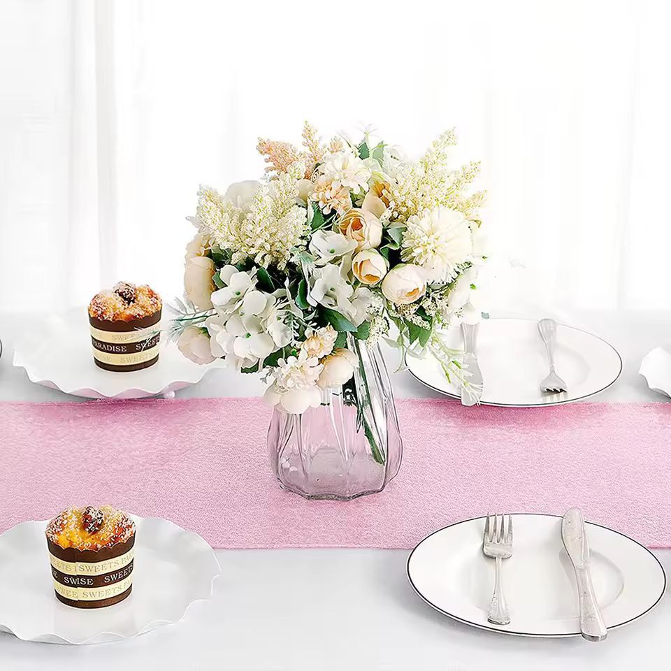 GlamourSpark Sequin Table Runner - Glitter Dining & Party Decor