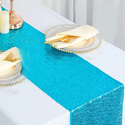 GlamourSpark Sequin Table Runner - Glitter Dining & Party Decor