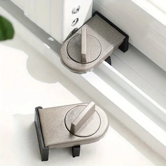 Sliding Window Safety Lock, Adjustable Safety Lock, Aluminium Alloy Anti-Theft Children Window Lock