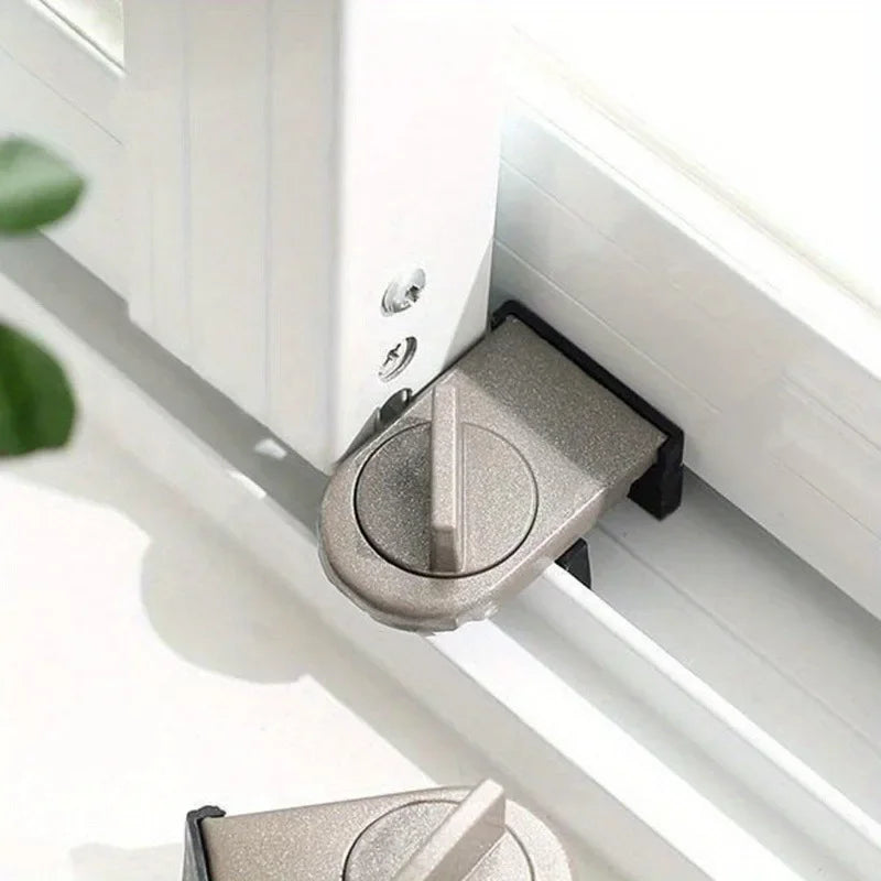 Sliding Window Safety Lock, Adjustable Safety Lock, Aluminium Alloy Anti-Theft Children Window Lock