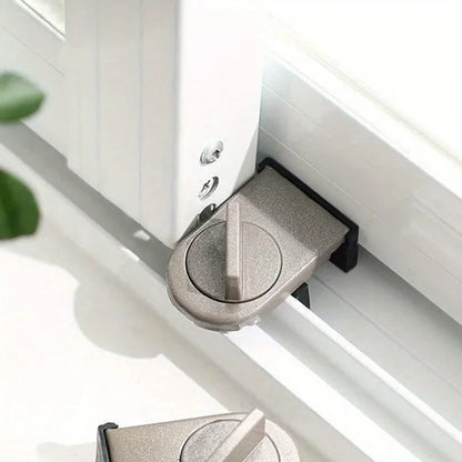 Sliding Window Safety Lock, Adjustable Safety Lock, Aluminium Alloy Anti-Theft Children Window Lock