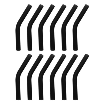 12pcs Silicone Straw Sleeves Reusable Straw Tips Food Grade Colorful Straw Covers Bendable Straw Accessories