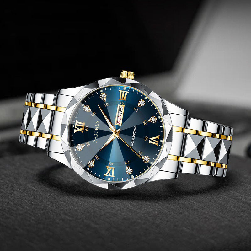 Waterproof Men's Luxury Watch, Business Quartz Watch with Date Calendar Fashion Business