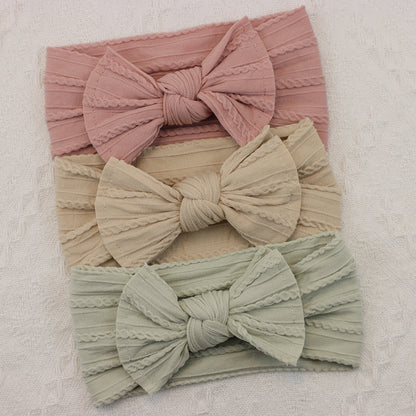 Infant Hair Accessories, Baby Girl Headbands Lot, Elastic Hair Bands, Newborn Gift Bows, Kids Turban Headband Set
