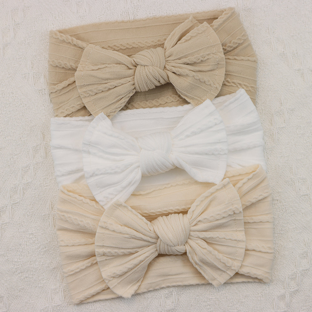Infant Hair Accessories, Baby Girl Headbands Lot, Elastic Hair Bands, Newborn Gift Bows, Kids Turban Headband Set
