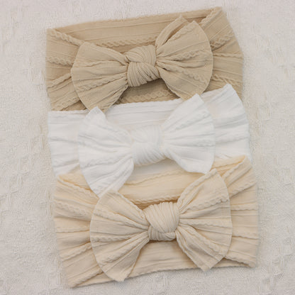 Infant Hair Accessories, Baby Girl Headbands Lot, Elastic Hair Bands, Newborn Gift Bows, Kids Turban Headband Set