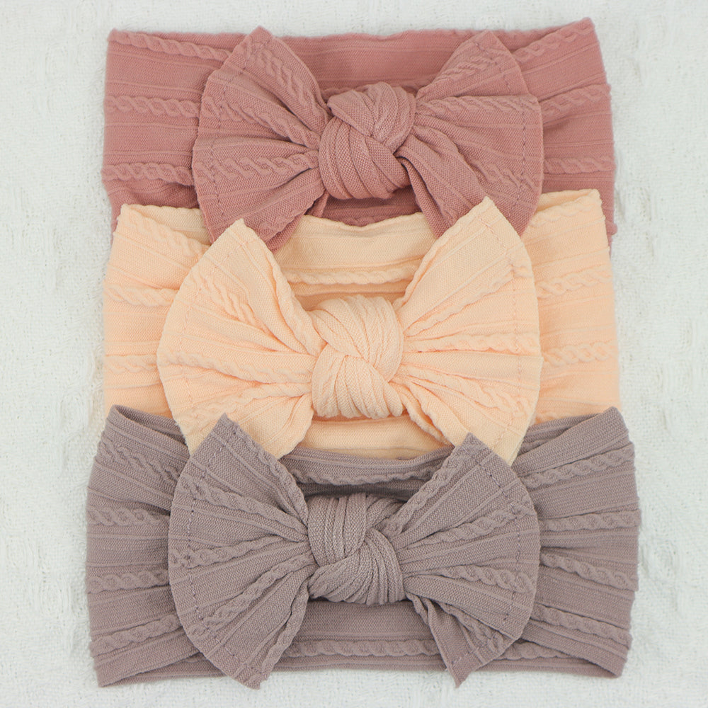 Infant Hair Accessories, Baby Girl Headbands Lot, Elastic Hair Bands, Newborn Gift Bows, Kids Turban Headband Set