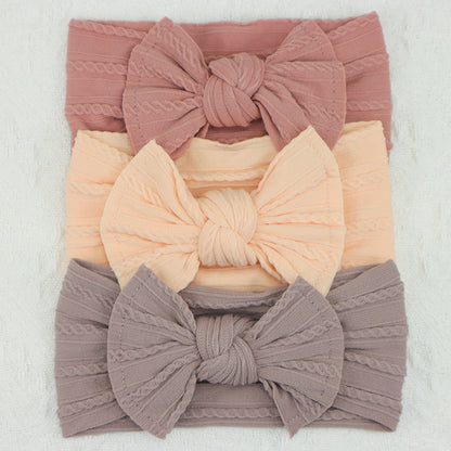 Infant Hair Accessories, Baby Girl Headbands Lot, Elastic Hair Bands, Newborn Gift Bows, Kids Turban Headband Set