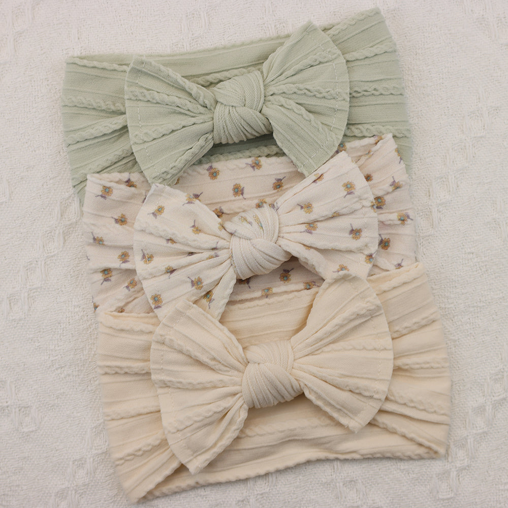 Infant Hair Accessories, Baby Girl Headbands Lot, Elastic Hair Bands, Newborn Gift Bows, Kids Turban Headband Set