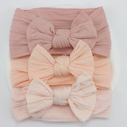 Infant Hair Accessories, Baby Girl Headbands Lot, Elastic Hair Bands, Newborn Gift Bows, Kids Turban Headband Set