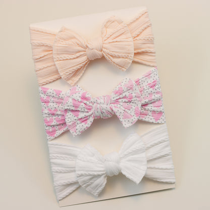 Infant Hair Accessories, Baby Girl Headbands Lot, Elastic Hair Bands, Newborn Gift Bows, Kids Turban Headband Set