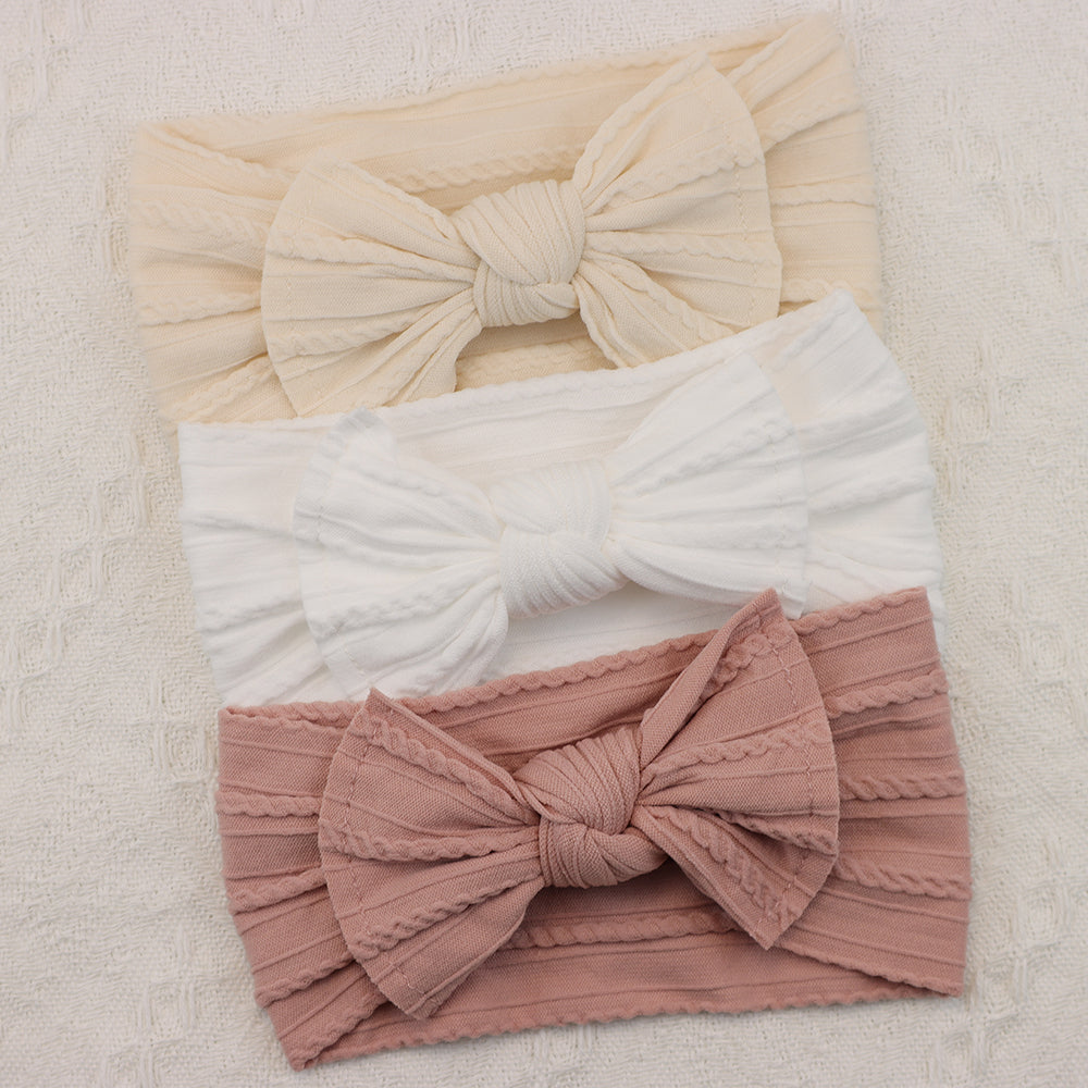 Infant Hair Accessories, Baby Girl Headbands Lot, Elastic Hair Bands, Newborn Gift Bows, Kids Turban Headband Set