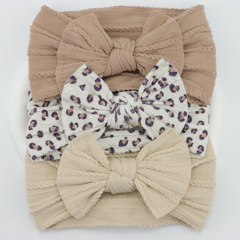 Infant Hair Accessories, Baby Girl Headbands Lot, Elastic Hair Bands, Newborn Gift Bows, Kids Turban Headband Set