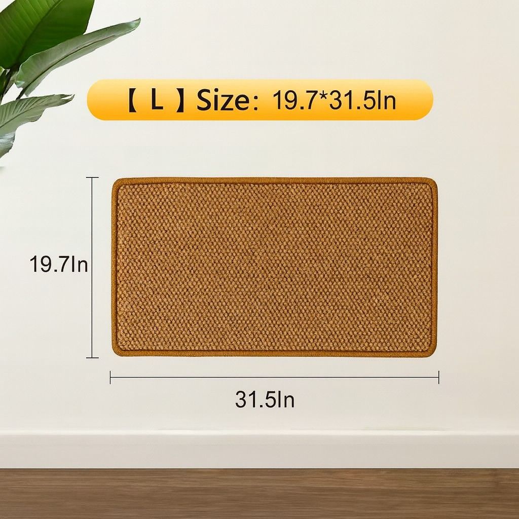 Horizontal Sisal Cat Scratching Mat Multifunctional Claw Sharpener for Small Medium and Large Cats