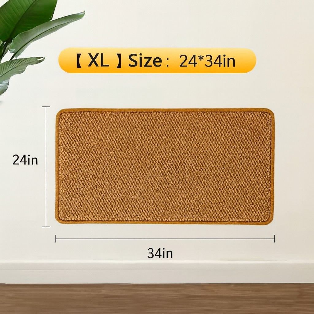 Horizontal Sisal Cat Scratching Mat Multifunctional Claw Sharpener for Small Medium and Large Cats