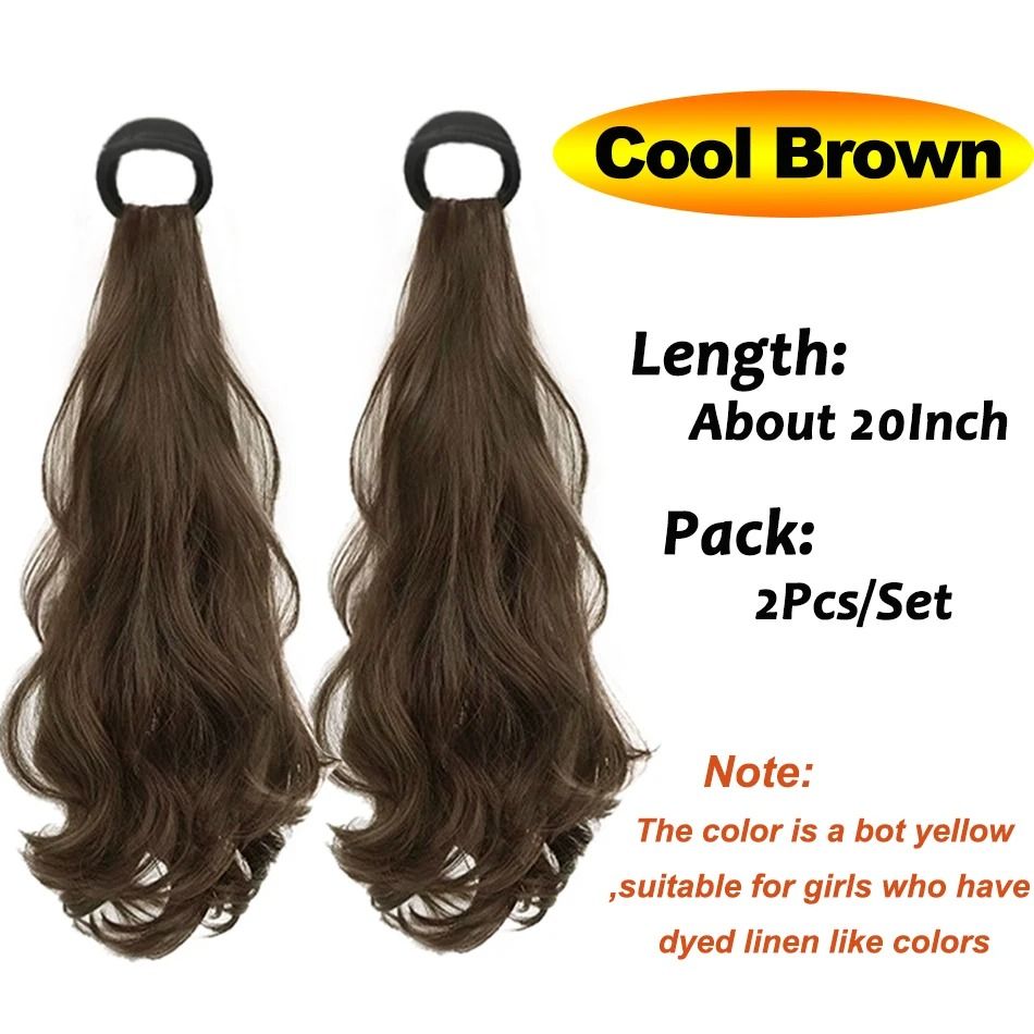 Long Wavy Synthetic Ponytail Hairpiece