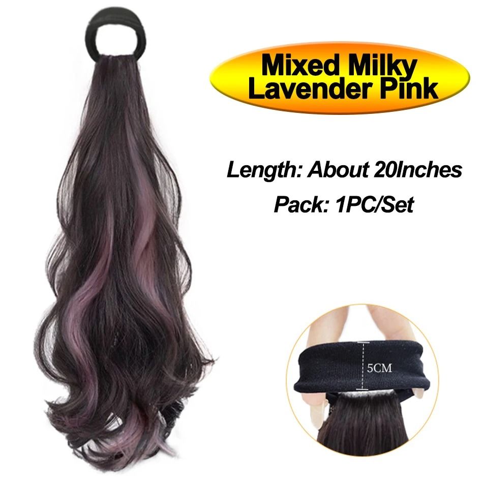 Long Wavy Synthetic Ponytail Hairpiece