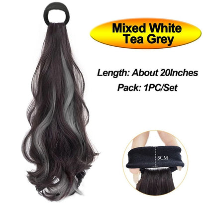 Long Wavy Synthetic Ponytail Hairpiece