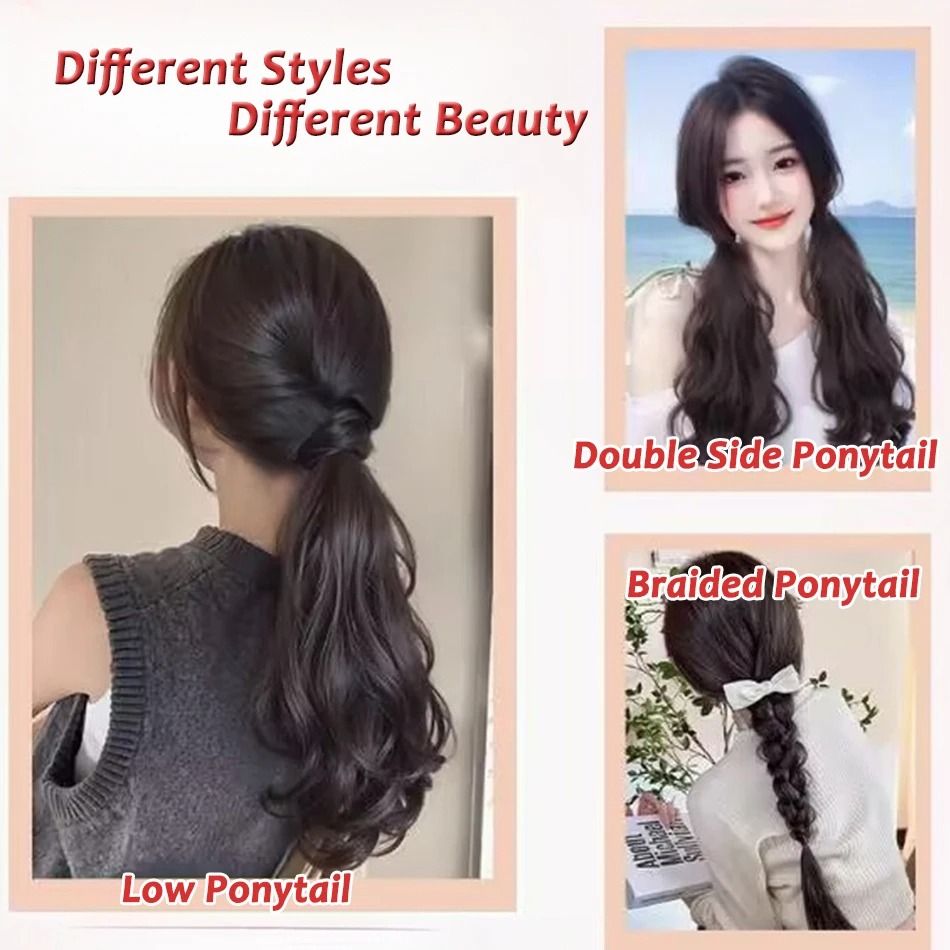 Long Wavy Synthetic Ponytail Hairpiece