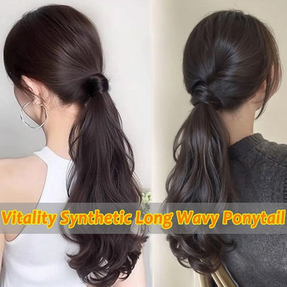 Long Wavy Synthetic Ponytail Hairpiece