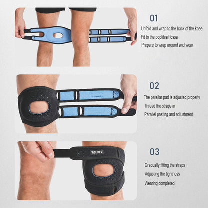 Patellar Tendon Knee Brace Support Strap with Gel Pad, Knee Pain Relief, Arthritis Stabilizer