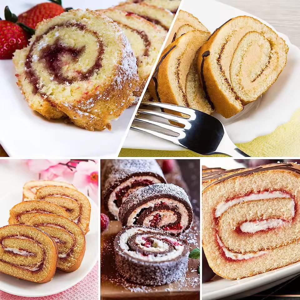 Silicone Swiss-Roll Baking Mat - Non-Stick Pastry & Cake Tray