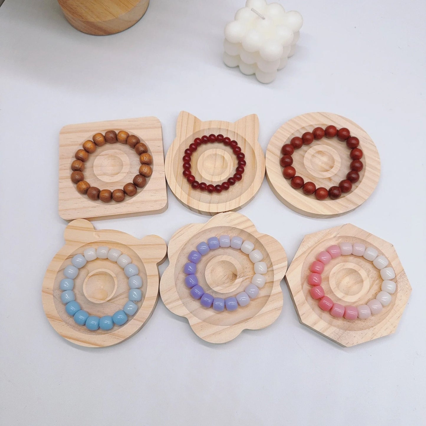 Wooden Jewelry Making Bead Design Tray