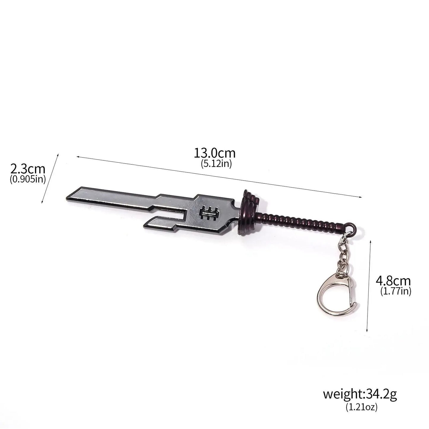 Anime Weapon Model Pendant Keychain