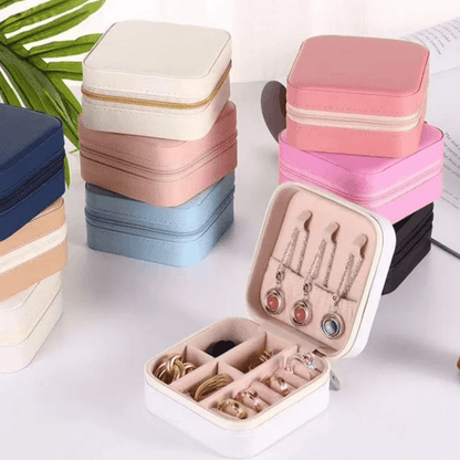Mini Travel Jewelry Storage Box for Earrings Rings and Necklaces