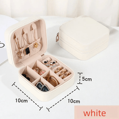 Mini Travel Jewelry Storage Box for Earrings Rings and Necklaces