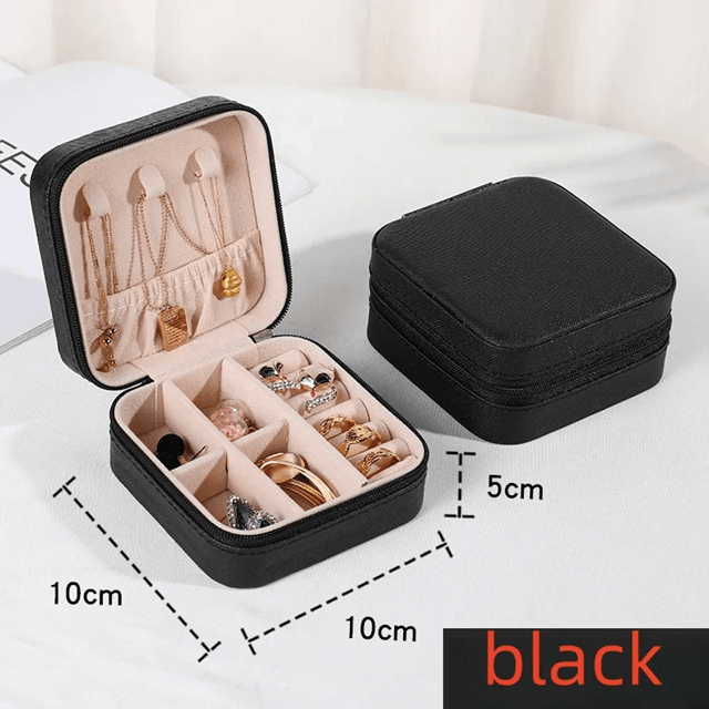Mini Travel Jewelry Storage Box for Earrings Rings and Necklaces