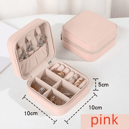 Mini Travel Jewelry Storage Box for Earrings Rings and Necklaces