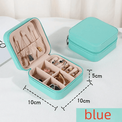 Mini Travel Jewelry Storage Box for Earrings Rings and Necklaces