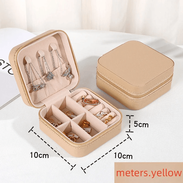 Mini Travel Jewelry Storage Box for Earrings Rings and Necklaces